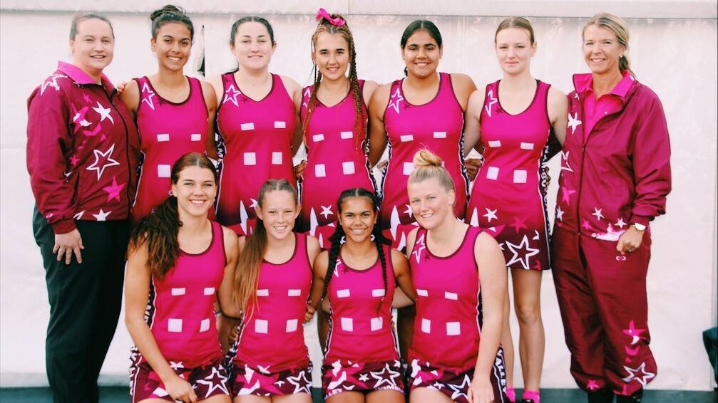 NAMBUCCA 17S: (from left, back) Hunter Flanders, Elouise Ennis, Willow Berry,  Luwarna Cohen, Carly Ahearn, (front) Charlie Dent, Lucy Spain, Wurinda Gill and Carla Silvia

Plus other pic with Coach Melanie Townsend & Manager Marika Dent