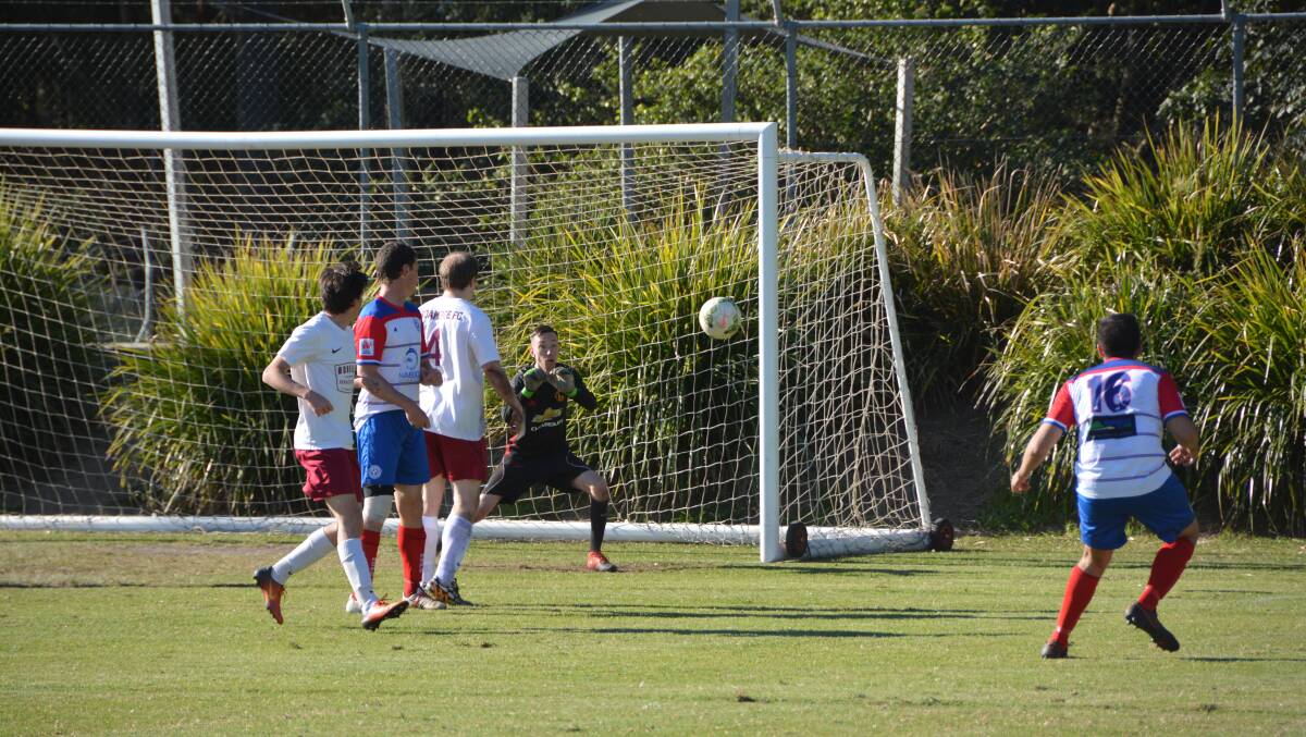 Nambucca peppered the Boambee goal throughout the return leg at Coronation Park