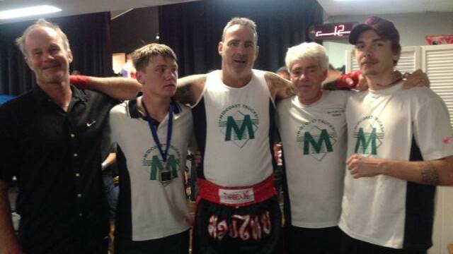 Ex pro boxer from Newcastle Sean Russell, Peter Conroy, Chris Ward, Sparra Stapleton and Mitchel Stapleton