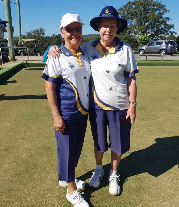 2018 Macksville bowls club Pairs Championship winners Elwyn Ainsworth and Thelma Scott
