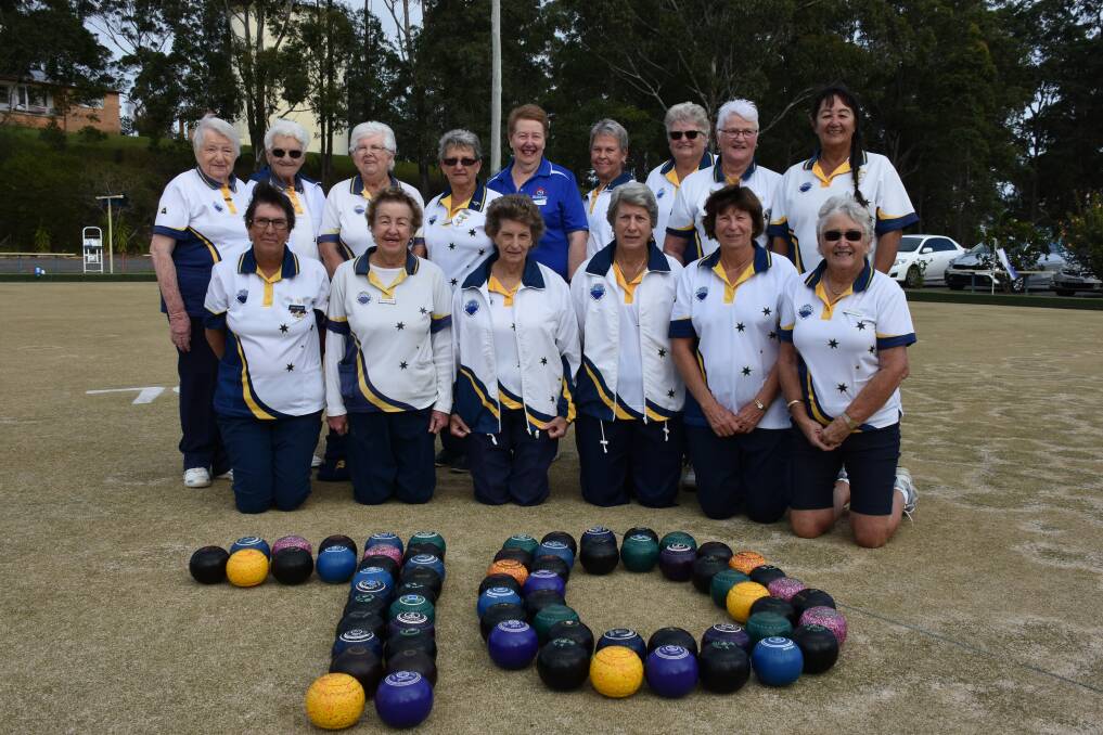 The Macksville bowlers celebrated the club's 70th birthday. Photo by Christian Knight