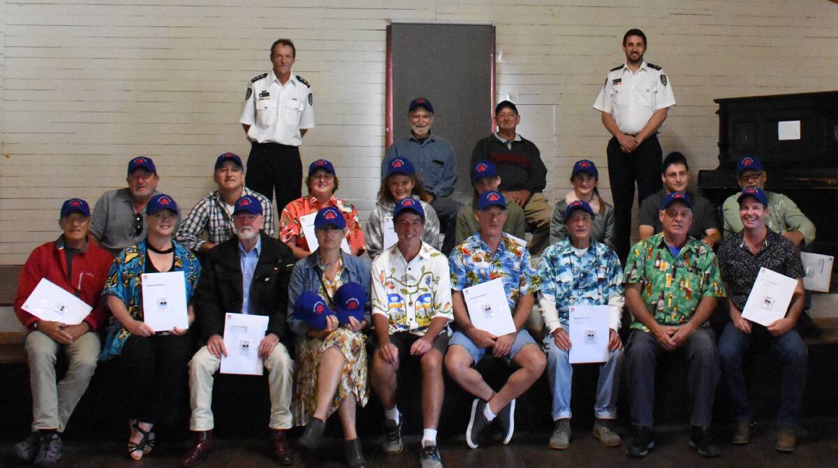 Valla Brigade NSW Premier's Citation recipients and Zone representatives. Photo: Darryl Aldridge