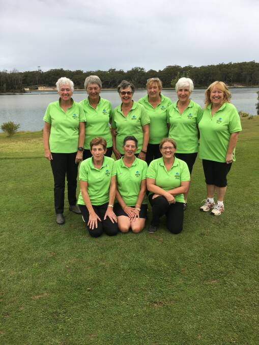 PENNANTS CHAMPS: The Nambucca team of (from left, back) Mary Rees, Gillian Anderson, Sally Welsh, Glenys Thompson (capt), Jennifer Thorne, Donna Easey, (front) Marilyn McNally, Linne Street and Denise Paluch 