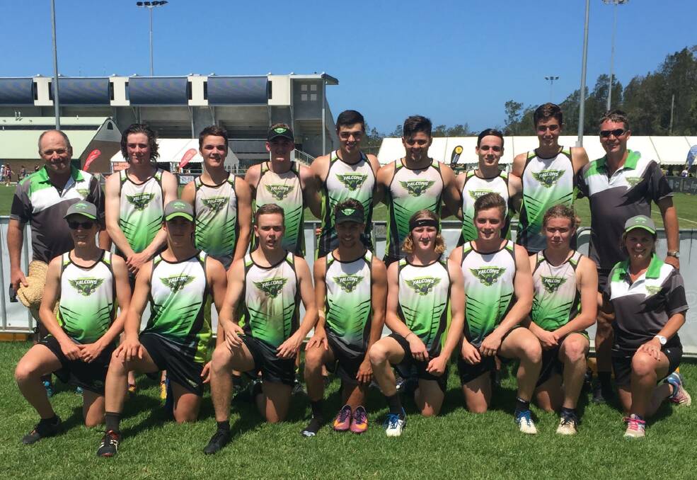 BRIMMING WITH TALENT: The Macksville Falcons Under 20s matched well with the powerful Sydney outfits at the State Cup touch football competition at Port Macquarie