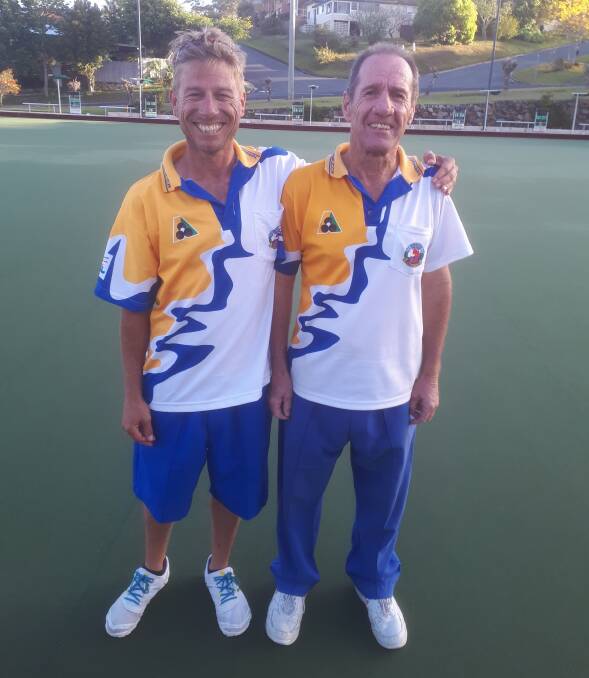 Nanbucca Men's Minor Pairs runners-up Terry Steele and Owen Smith