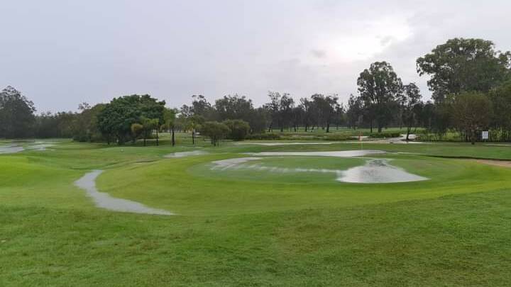 Last Thursday morning the 5th green and adjacent 9th fairway were unplayable thanks to the big wet