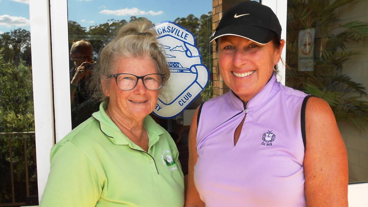 Macksville golfers Lorraine King and Lisa Urguart