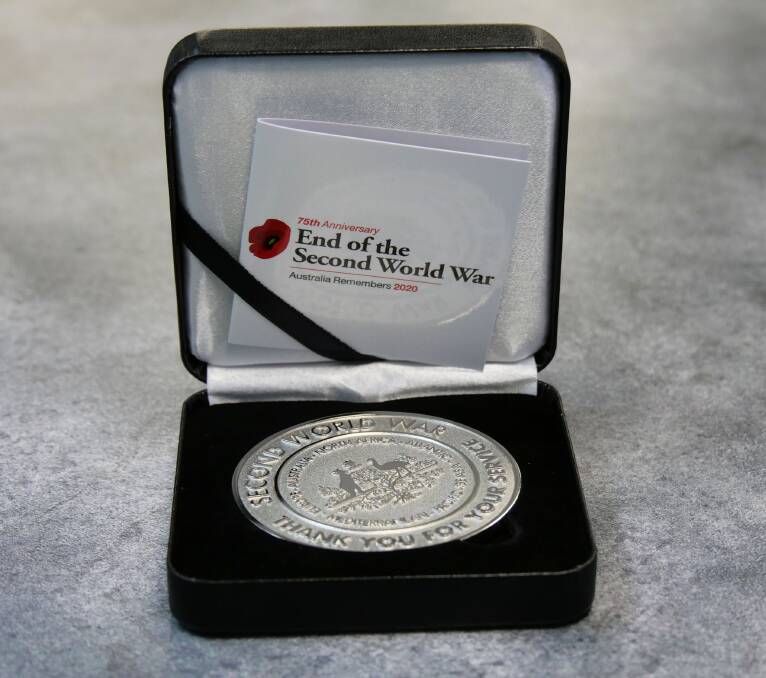 The special 75th anniversary commemorative medallion the Department of Veterans Affairs has created for living Second World War veterans