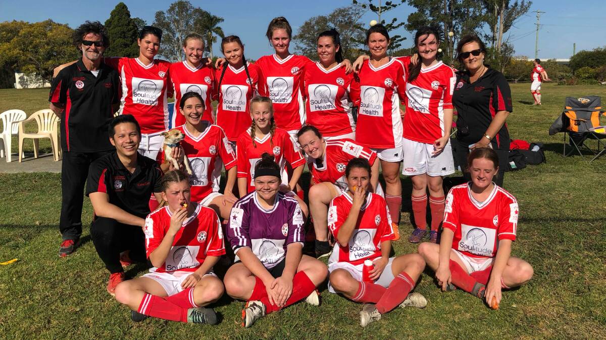 YOU BOTTLERS: The Macksville Stingers are through to the big dance of the North Coast Football women's 3rd division