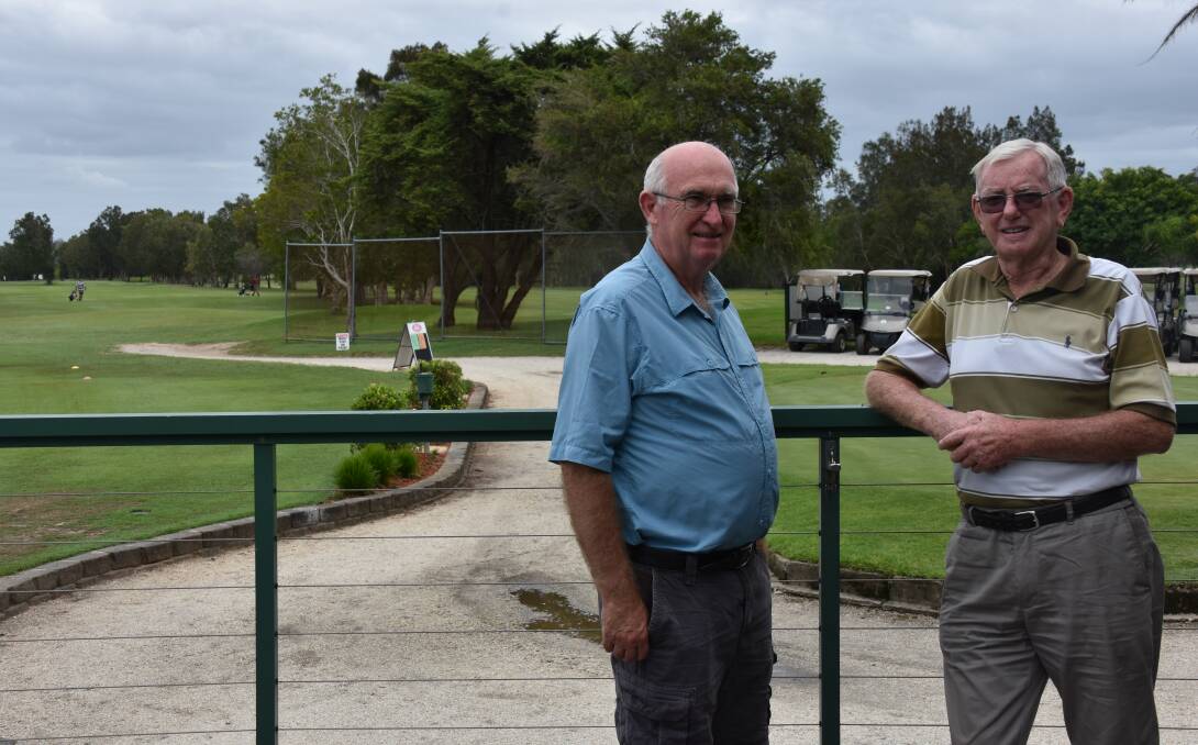 SLICE OF HEAVEN: Nambucca Island Golf Club executives Andy Johnston and Kerry McCoy are keen to drive the facility forward