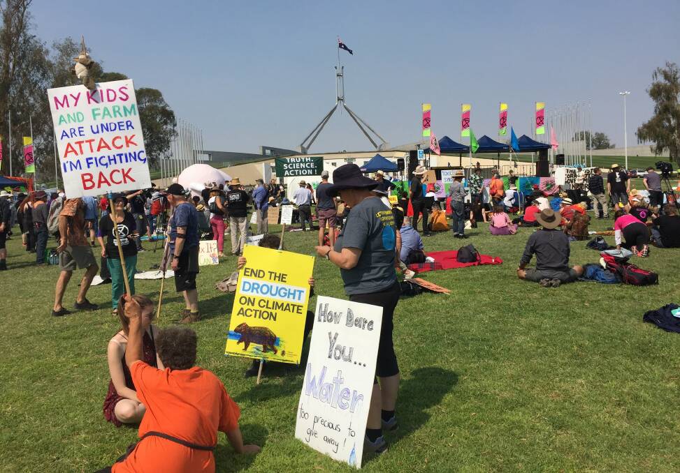 Parliament House climate rally