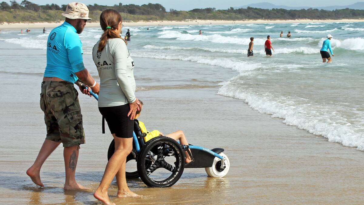 The local Disabled Surfers' Association now has five beach wheelchairs worth $5000 each.