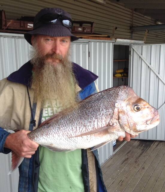 Tony Gregory with a 5.2kg snapper