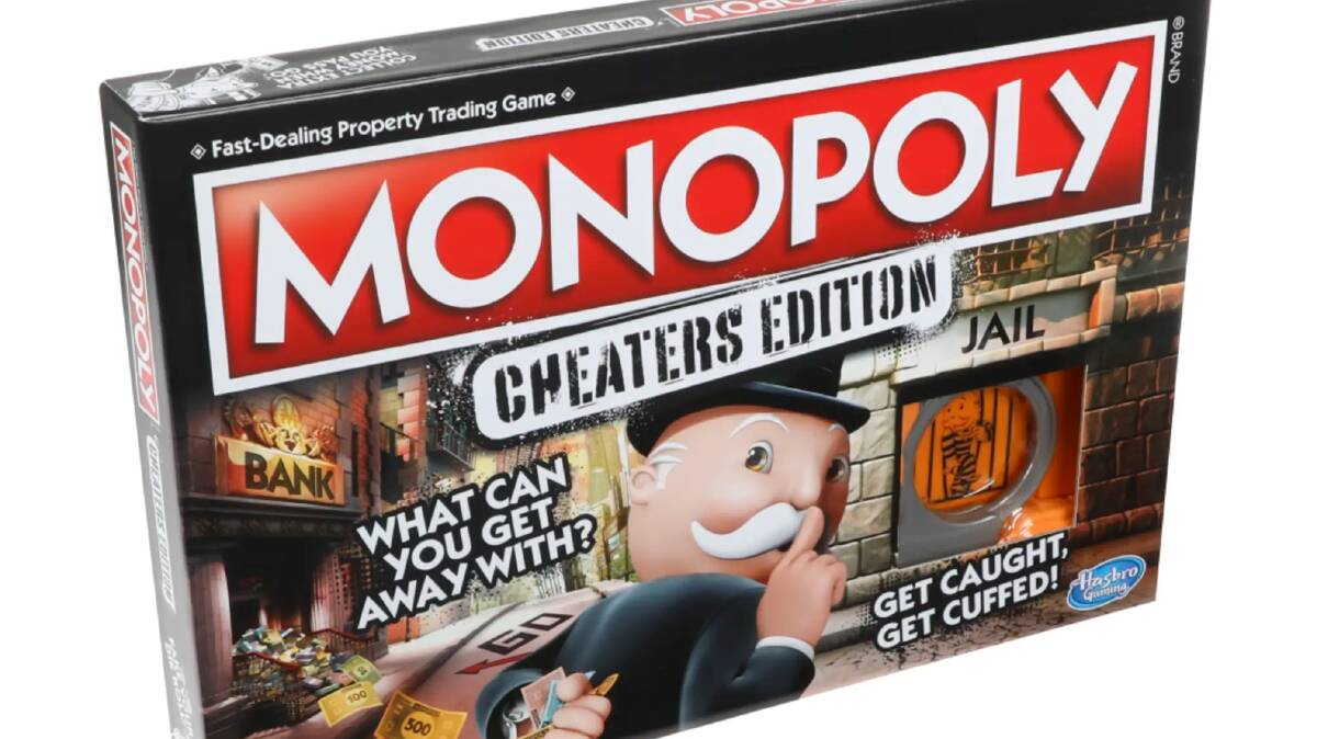 It's Monopoly, but with a sneaky twist. Photo: Hasbro