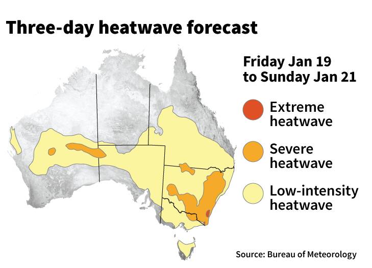 Severe heatwave headed for  eastern NSW