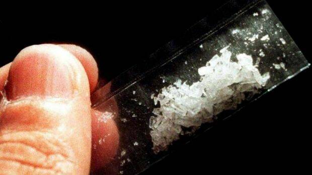 Police believe the crystallised substance that was seized (not pictured) to be methyl amphetamine.