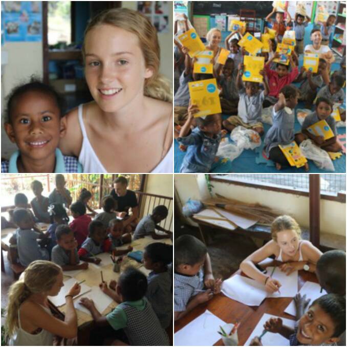Molly Langley during her 2016 volunteer trip to Fiji.