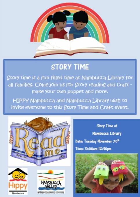 Story and craft time at Nambucca Library