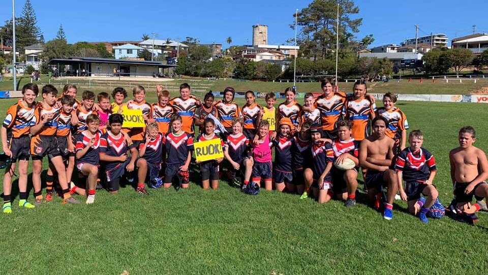 The Bowra Tigers and Nambucca Roosters recently helped raise awareness together for the Valley's RUOK? campaign.