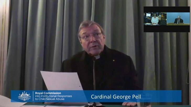 Cardinal George Pell gives his testimony to the Royal Commission from Rome