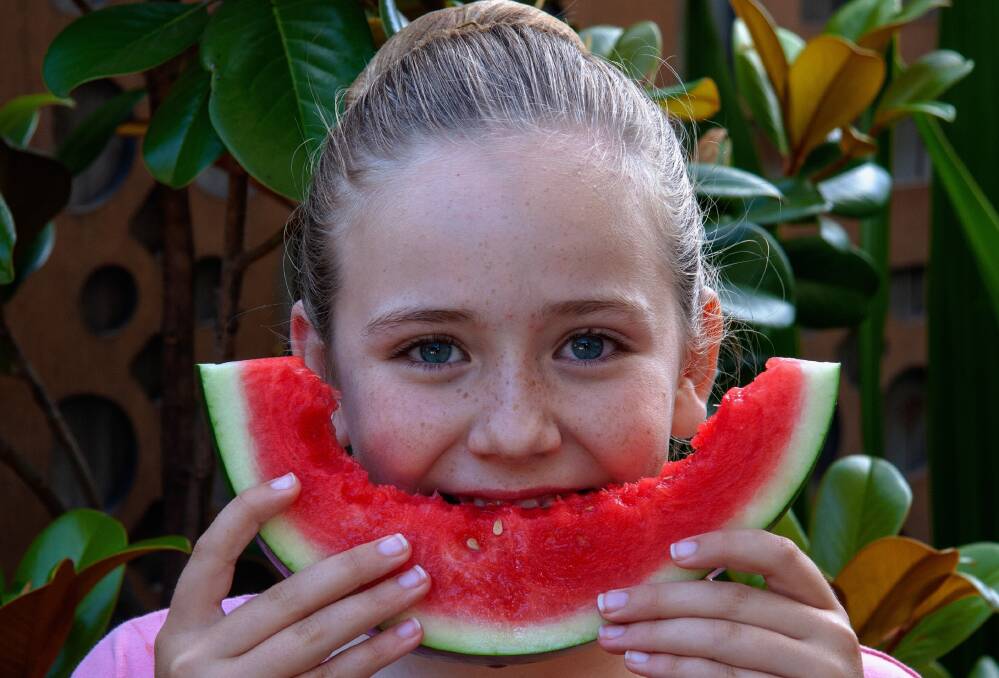 How fast can you down a slice? Perhaps you should enter the watermelon eating comp this year.