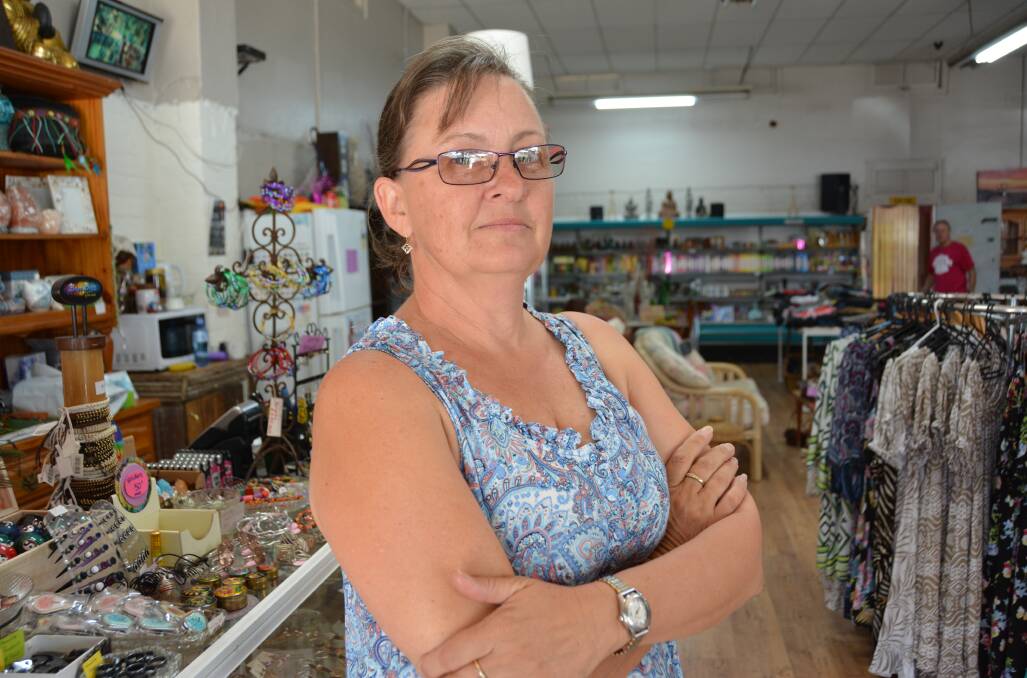 Valley Emporium owner Paula Davis is frustrated after thieves broke into her premises on Tuesday evening.