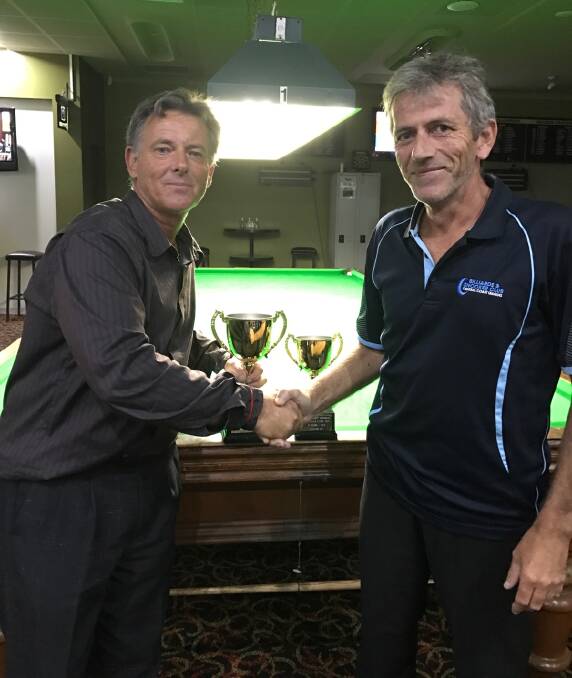 Stuart Bowers with runner-up Terry Jennar