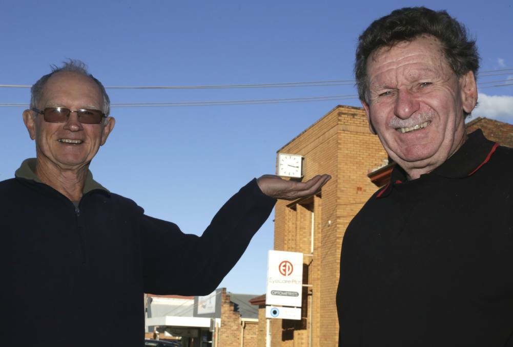 Rod Edwards and Barry Reed were instrumental in getting the town clock ticking again