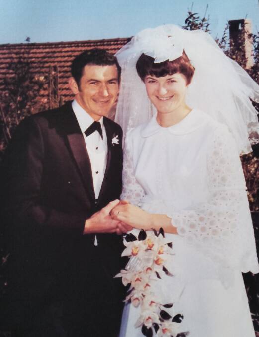 Barry Stephen Stride and Elizabeth May Stride (nee Provost), September 5, 1970.
