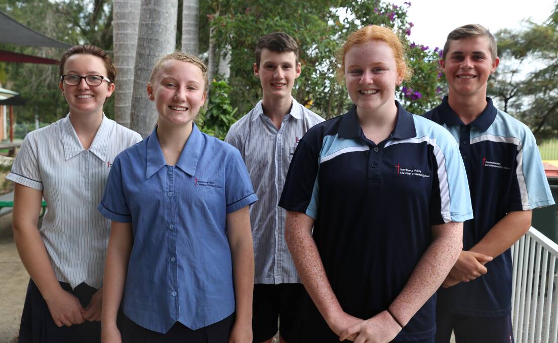Congratulations to the very first NVCCS grade 12 leaders: Courtney Desmond, Faith Spriggs, Jake Wilbow, Abbi Sutherland and Dylan Jerrett (absent Mahlen Ridley)