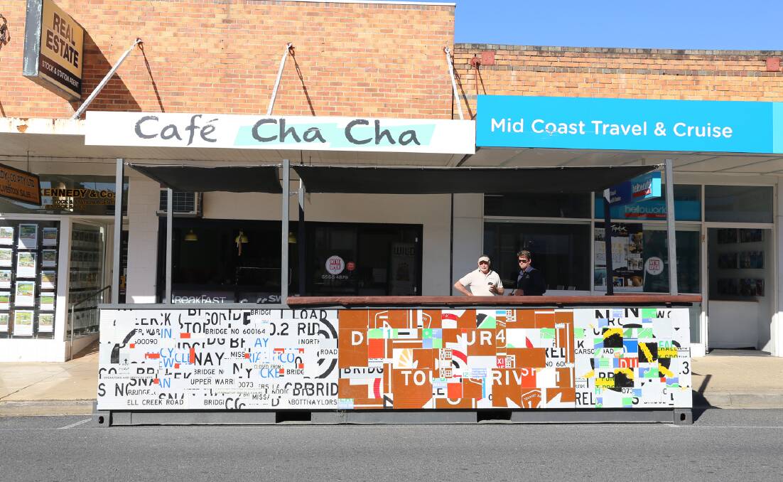 The parklet will stay at Cafe Cha Cha for three to four months before moving on to another local cafe