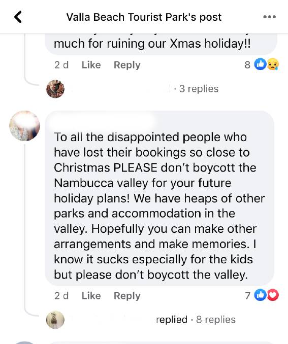 Christmas cancelled: Valla Beach Tourist Park to remain closed over festive season