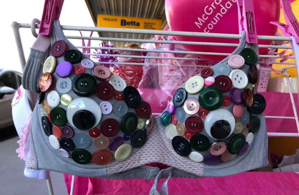 There's a bra-decorating competition running throughout the month of October with judging during the Gala Day.