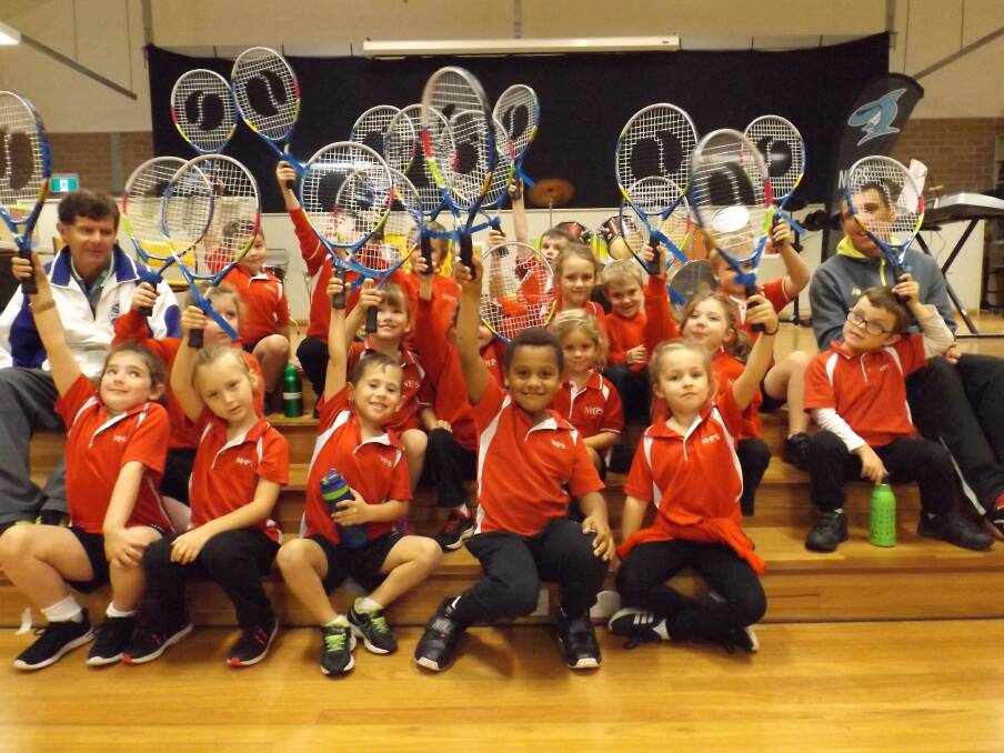 The Kinder Turtles and their racquets