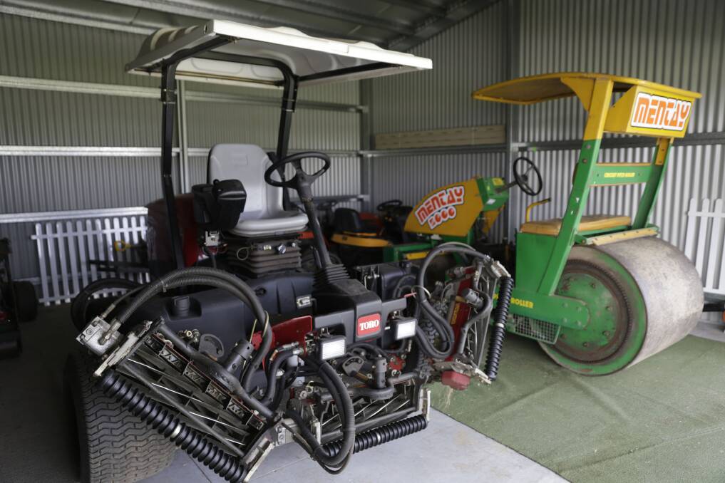The ground maintenance equipment was stored in a shipping container before the upgrade