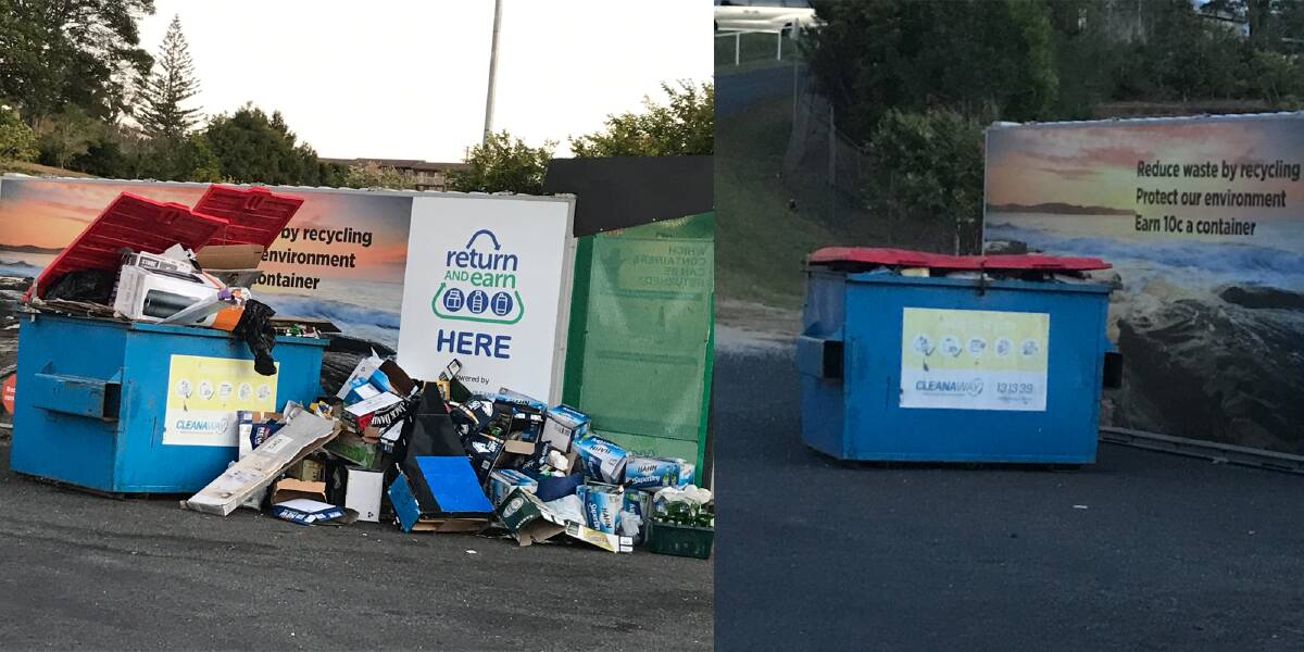 Before and after photos of the Coronation Park facility taken by Mayor Rhonda Hoban
