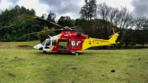 Two injured when motorbike collided with cow west of Macksville