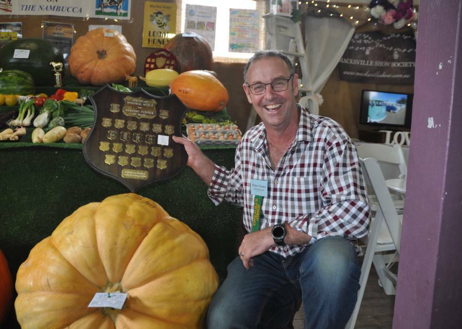 Peter Grace had been trying to win the heaviest pumpkin competition at the Macksville show for the better part of a decade, and in 2019 he succeeded with a monster vegetable weighing in at 101.5kg.