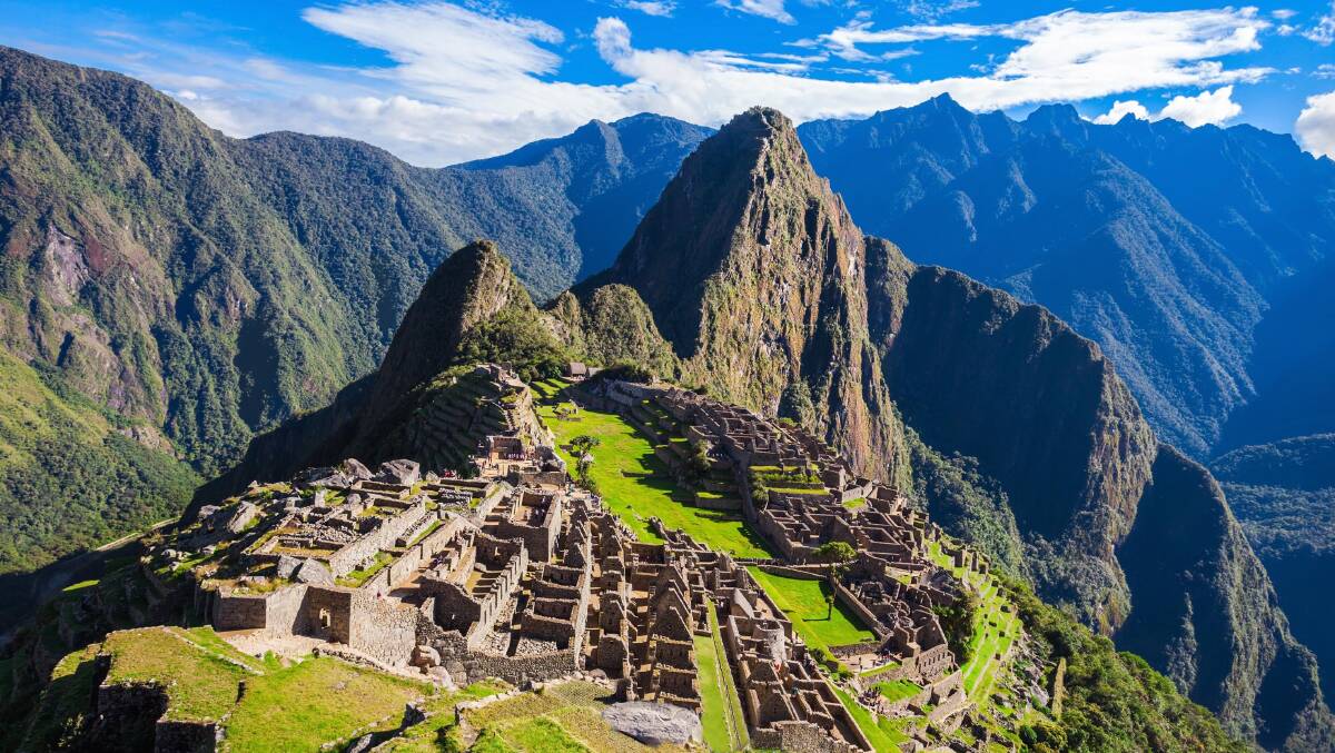 Machu Picchu: Famed lost city of the Incas.