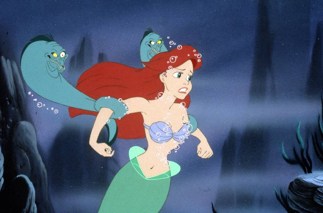 Ariel held back by Ursula's minions Flotsam and Jetsam in The Little Mermaid. Picture: Walt Disney Company