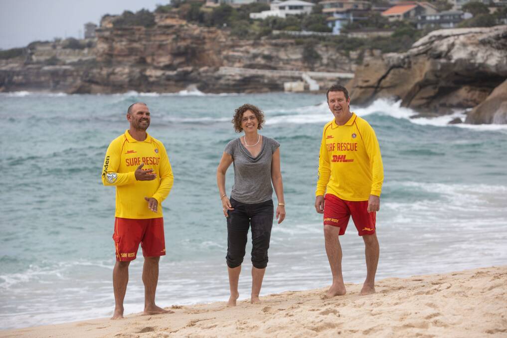 Rip-current survivor Samantha Morley was rescued by Camden Haven lifesavers Tony Worton and Phil Traves after being swept away and spending 90 minutes in big seas on the state’s Mid North Coast at Easter 2017