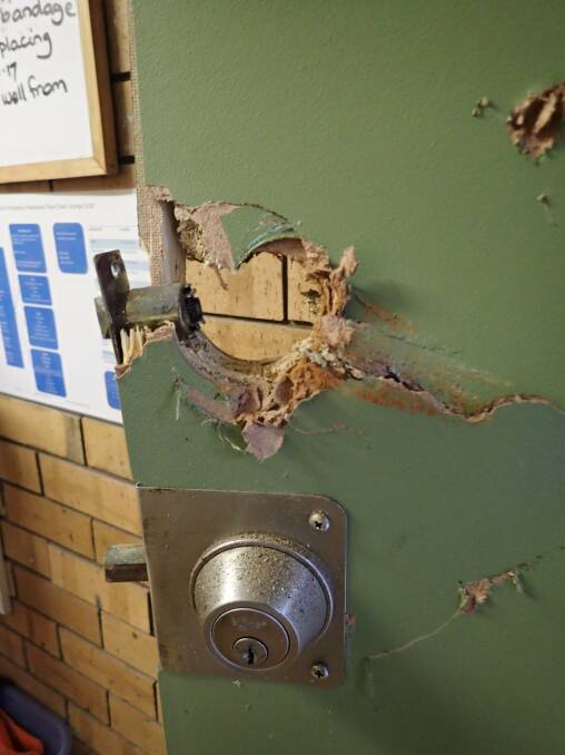 Damaged door