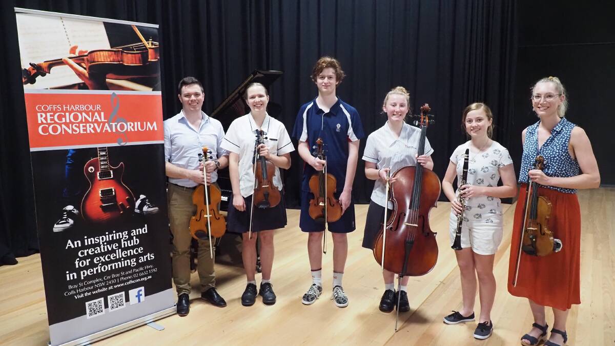 Students from Coffs Harbour Conservatorium. Photo supplied.