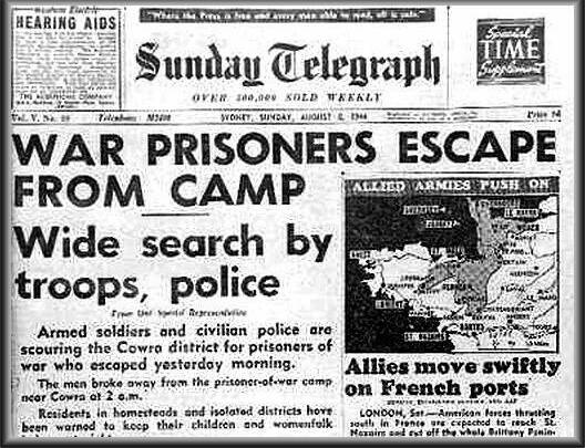The front pages told the terrible story in August 1944. Photo supplied.