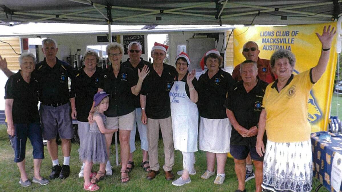 Macksville Lions are always on hand to help with a barbecue fundraiser.