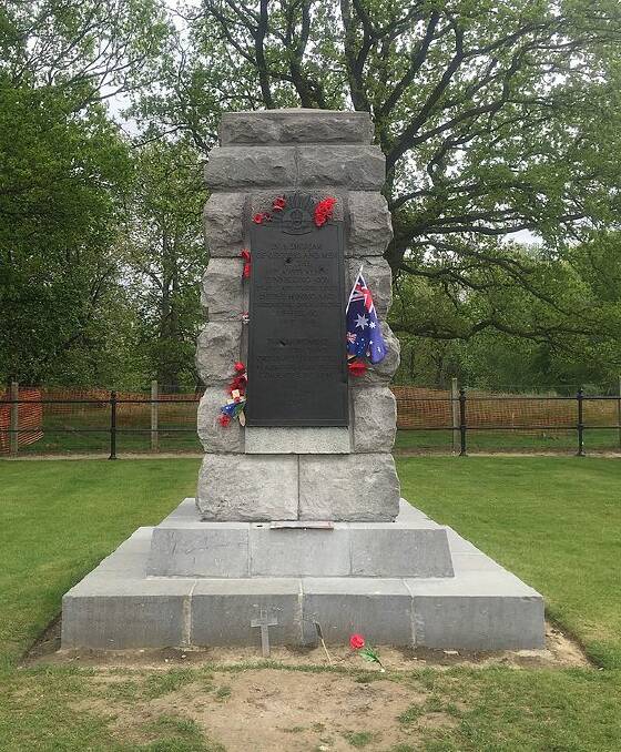 The Memorial to the 1st Australian Tunnelling Company at Hill 60 near Ypres, Belgium.