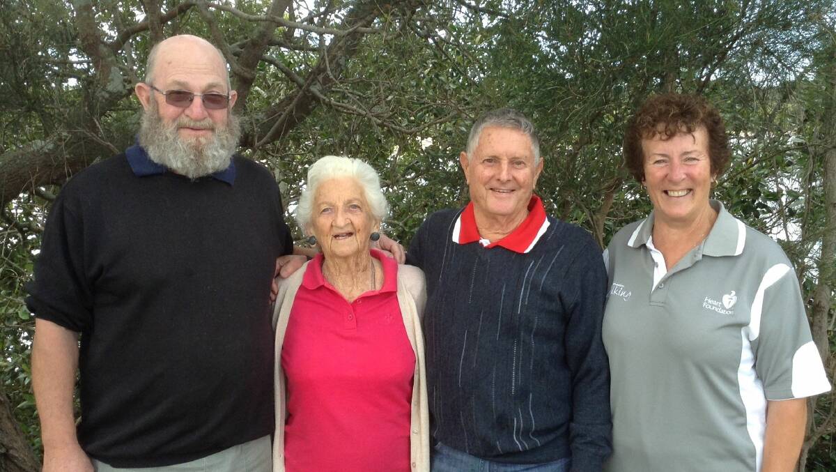 MOVING STRONG: (Left to right) Bob Garraway 70, Thea Morrison 90, Ron Neaves 80 and Lorraine Edmondson 70, of the Macksville Movers walking group.