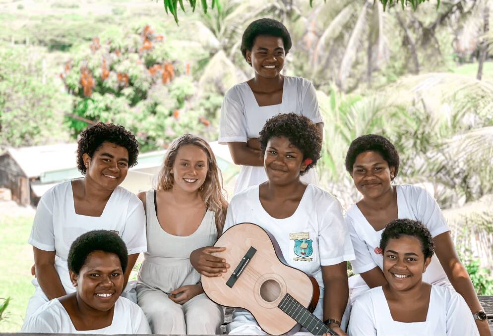 EQUAL WORLD: Keynote speaker Molly Langley with the Fiji Project participants. Photo: supplied.