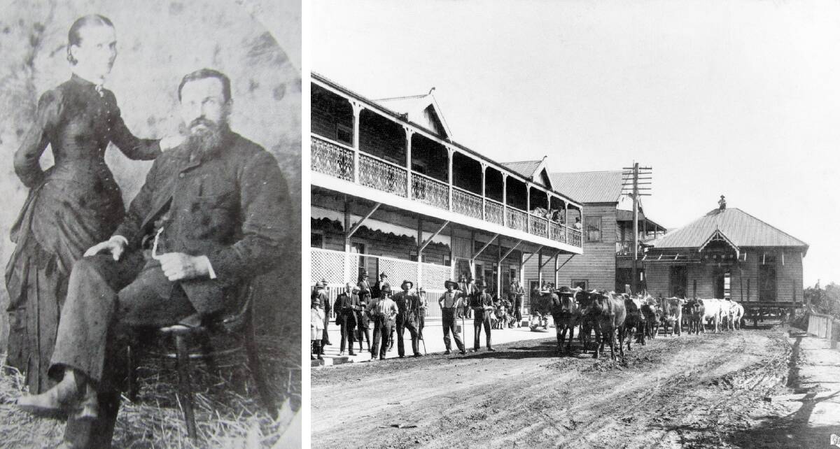 Hugh McNally and his wife Mary Ann nee Hall married in 1880 on the Nambucca, their story is one of a sadder pioneering legacy. Photos supplied. 