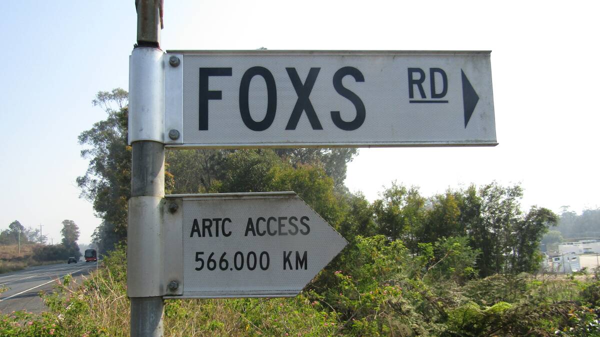 HERITAGE: Fox's Road sign at Giinagay Way. Photo supplied